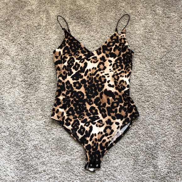 gaze Tops - *SOLD* Cheetah Print Bodysuit